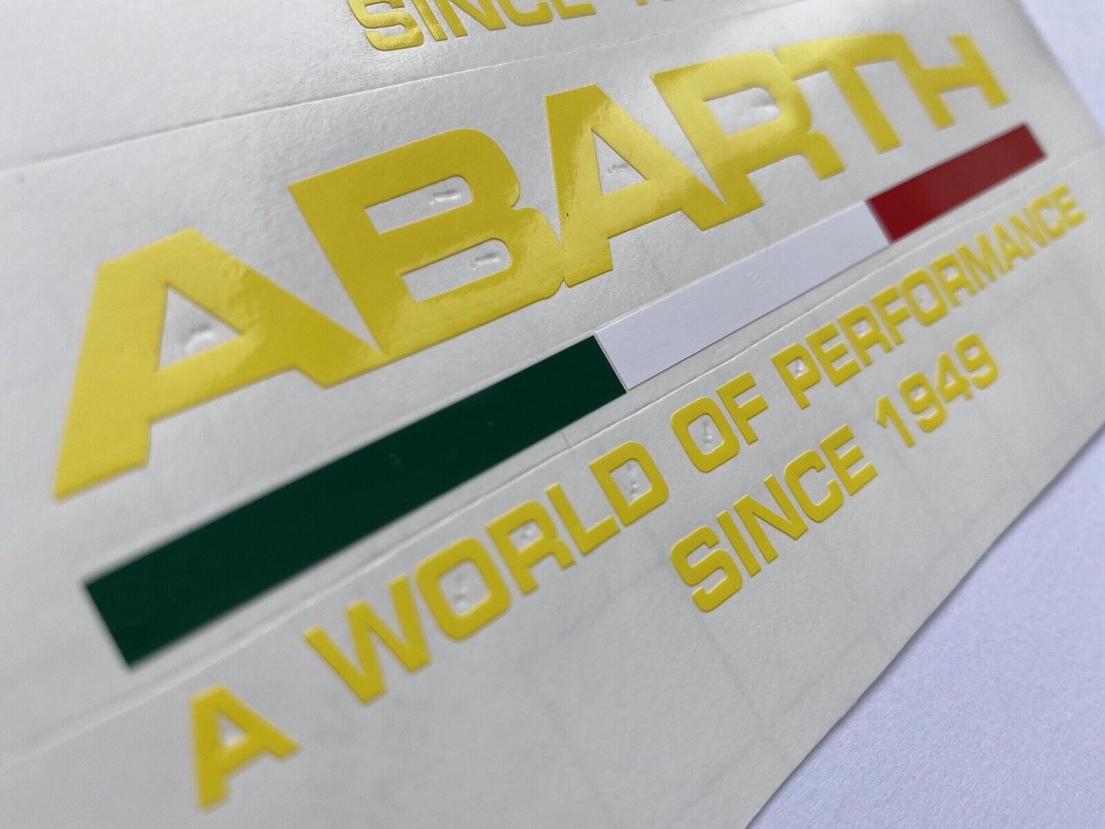ABARTH WORLD OF PERFORMANCE WINDOW STICKERS Fit Fiat 500 595 BOOT WING ...