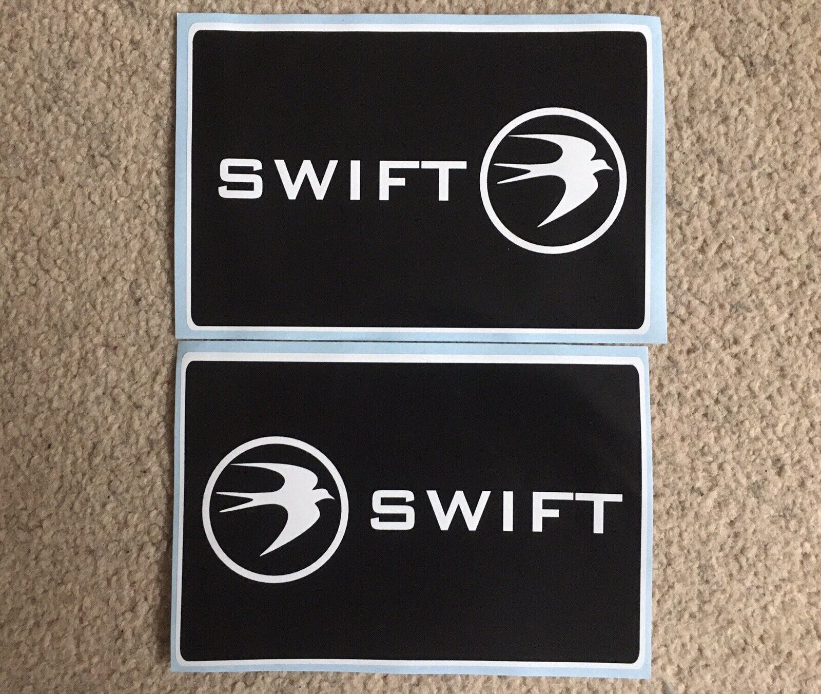 Swift Sticker Work SWIFT CARAVAN MOTORHOME RECTANGLE HANDED STICKERS X2 HIDE DENTS SCRATCH ...