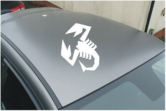 Fiat 595 ABARTH Third Brake Light Sticker - 2 Scorpions Decal For Indoor Glass