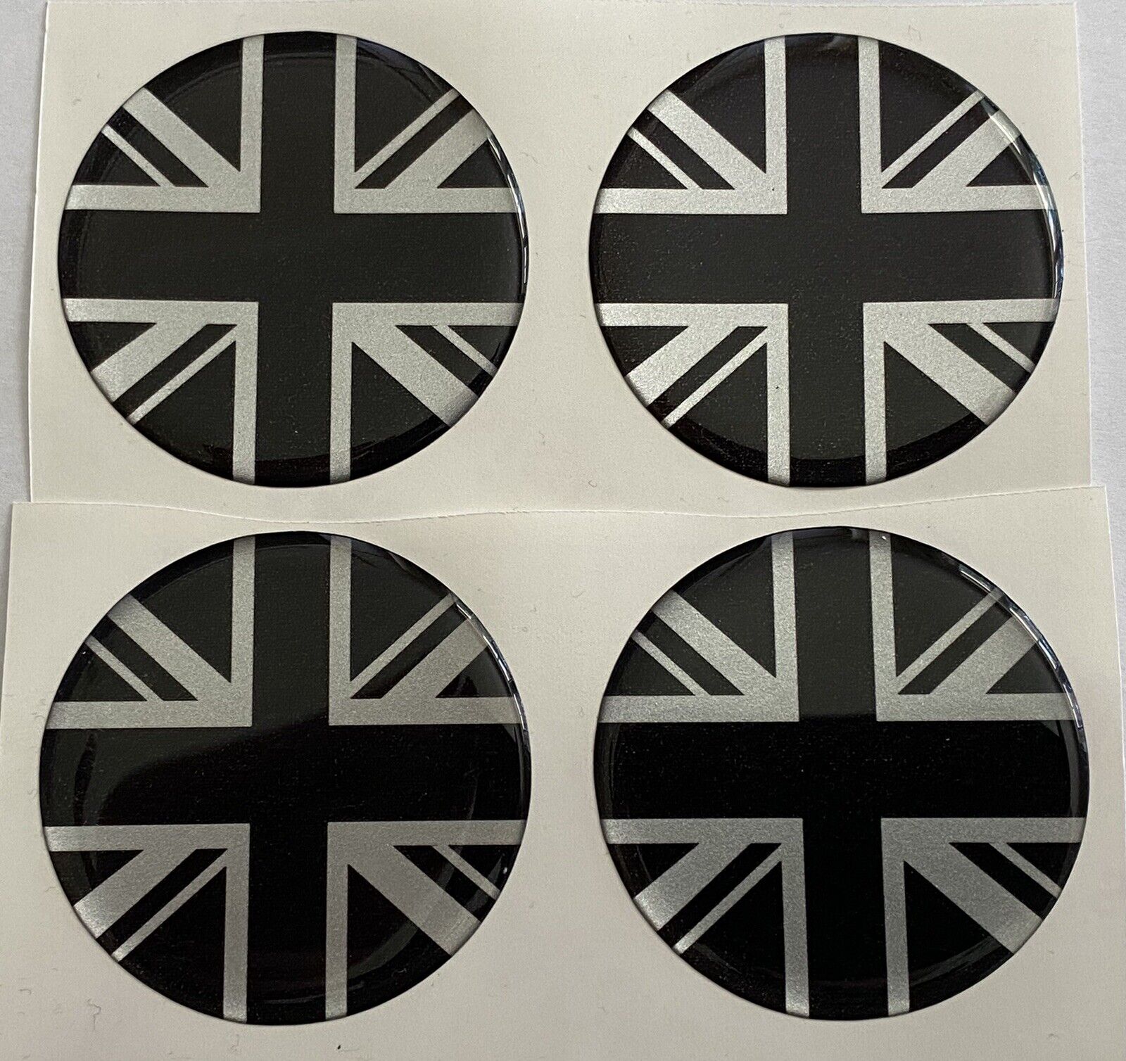 UNION JACK LAND ROVER RANGE CAR ALLOY WHEEL CENTRES CAPS STICKERS ...
