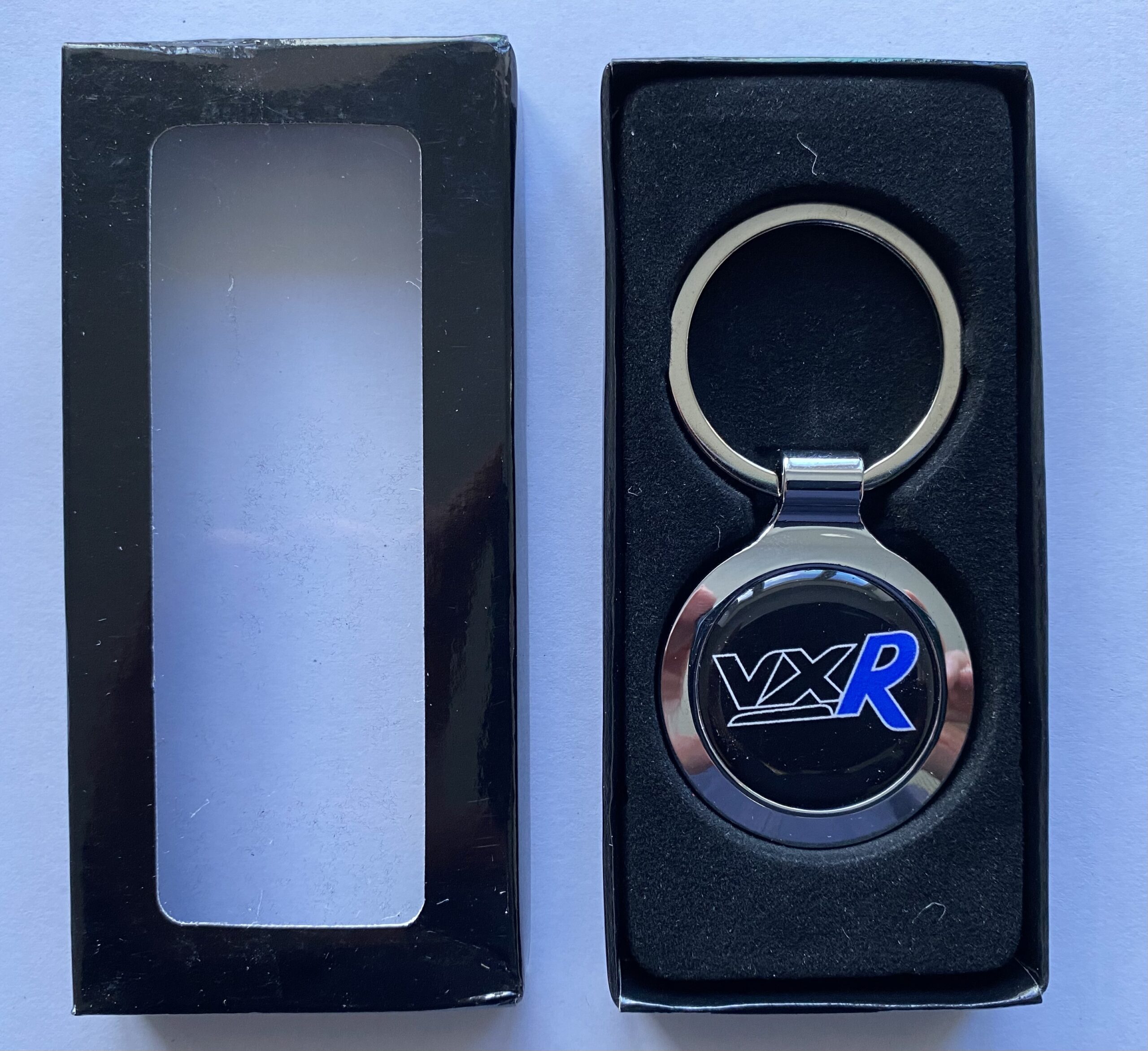 thumbnail image 2 of Vauxhall Car Keyring With Free Red Velvet Gift Pouch – Polished Alloy, Silver 2 of 3